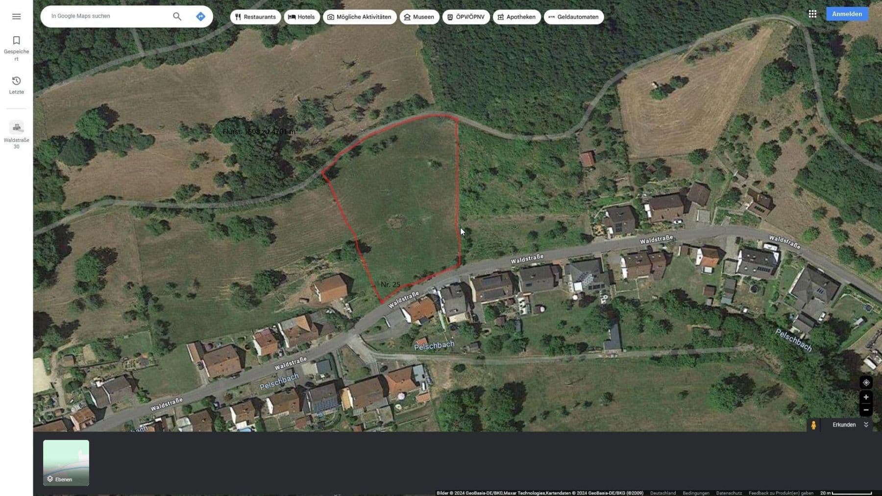 Predaj pozemku 4.701 m², Waldstraße 25 - 27, Ulmet, Porýnie-Falcko Predaj pozemku 4.701 m², Waldstraße 25 - 27, Ulmet, Porýnie-Falcko