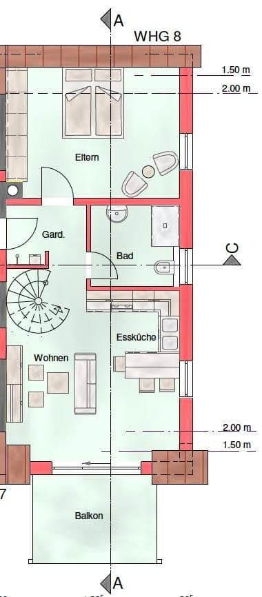 Prenájom bytu 3-izbový 74 m², Crailsheimer Str. 2, Frankenhardt, Bádensko-Wurttembersko Prenájom bytu 3-izbový 74 m², Crailsheimer Str. 2, Frankenhardt, Bádensko-Wurttembersko