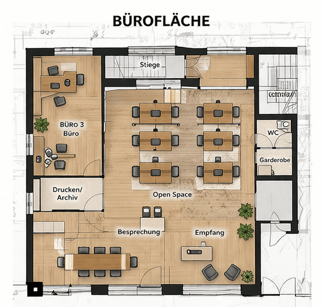 Prenájom kancelárie 139 m², Löningstraße 6-8, Bremerhaven, Brémy Prenájom kancelárie 139 m², Löningstraße 6-8, Bremerhaven, Brémy