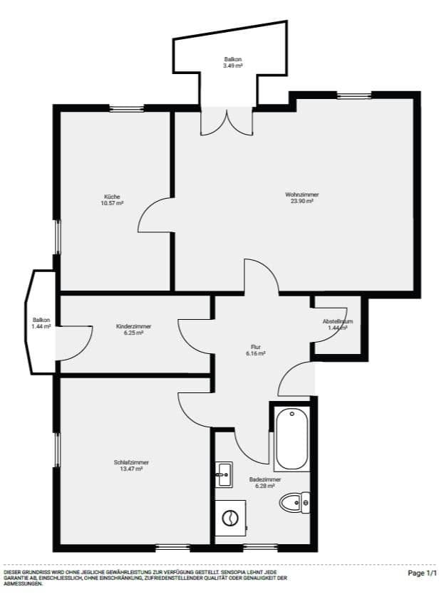 Predaj bytu 3-izbový 62 m², Schwabach, Bavorsko Predaj bytu 3-izbový 62 m², Schwabach, Bavorsko