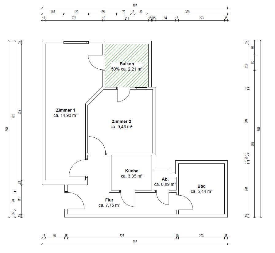 Predaj bytu 2-izbový 44 m², Mannheim, Bádensko-Wurttembersko Predaj bytu 2-izbový 44 m², Mannheim, Bádensko-Wurttembersko