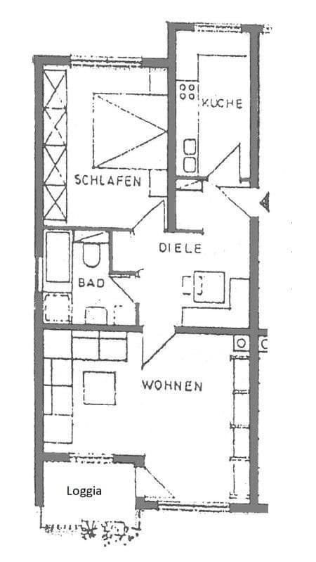 Prenájom bytu 2-izbový 61 m², Happurger Straße 4, Nürnberg, Bavorsko Prenájom bytu 2-izbový 61 m², Happurger Straße 4, Nürnberg, Bavorsko