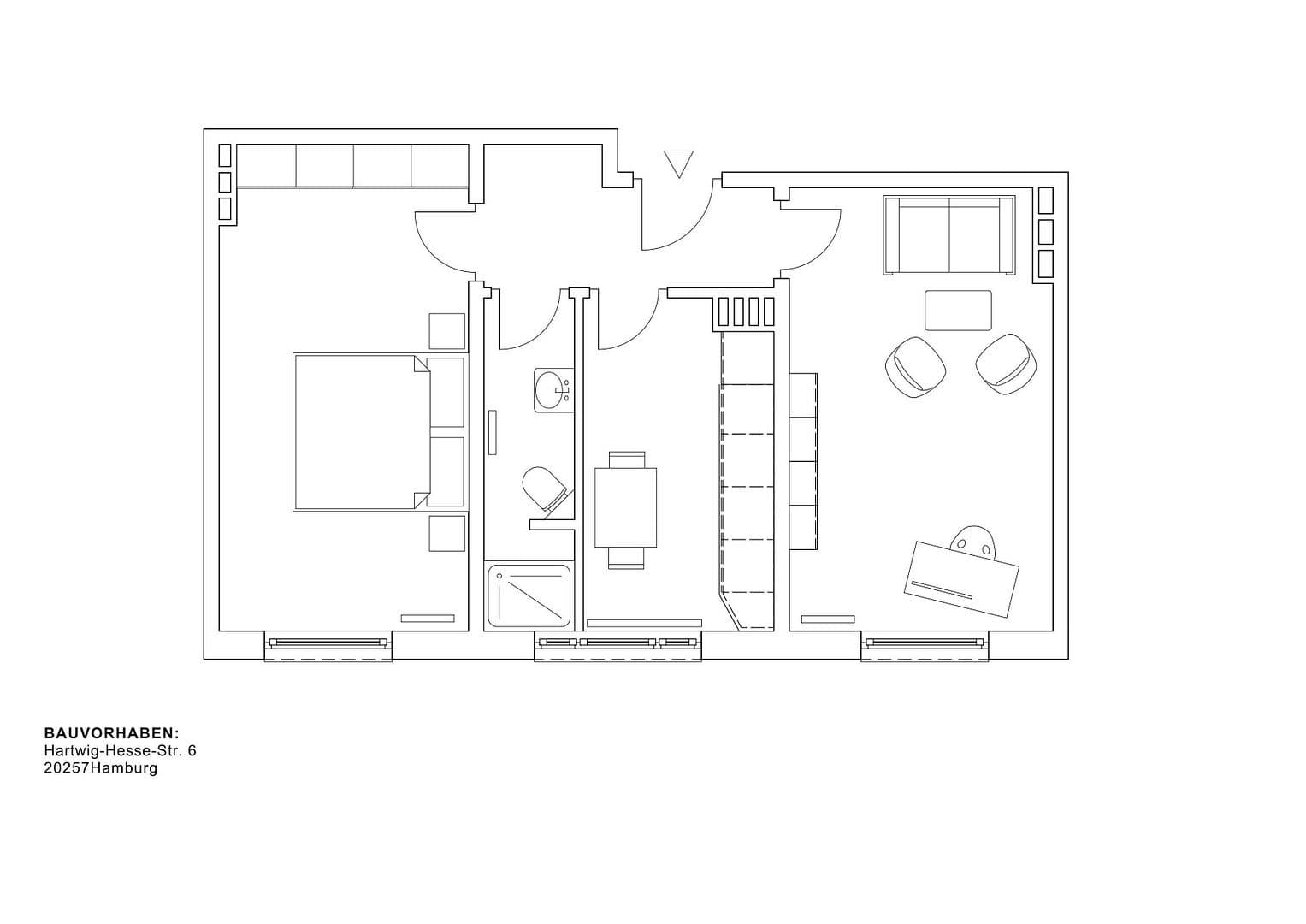 Predaj bytu 2-izbový 49 m², Hamburg, Hamburg Predaj bytu 2-izbový 49 m², Hamburg, Hamburg