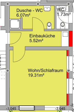 Prenájom bytu 1-izbový 31 m², Marienstraße 35, Furth im Wald, Bavorsko Prenájom bytu 1-izbový 31 m², Marienstraße 35, Furth im Wald, Bavorsko