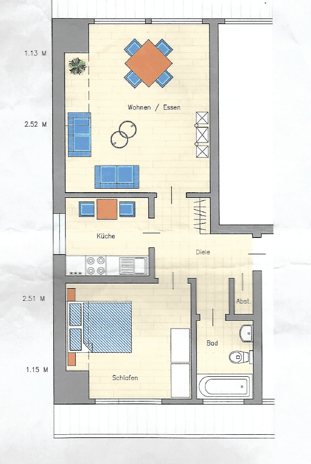 Prenájom bytu 2-izbový 53 m², Kranichweg 41, Münster, Severné Porýnie - Westfálsko Prenájom bytu 2-izbový 53 m², Kranichweg 41, Münster, Severné Porýnie - Westfálsko