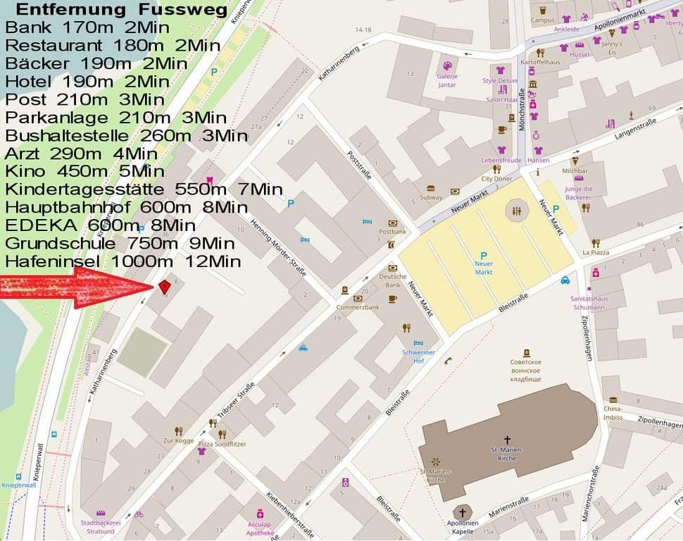 Prenájom bytu 3-izbový 118 m², Katharinenberg 6, Stralsund, Meklenbursko-Predpomoransko Prenájom bytu 3-izbový 118 m², Katharinenberg 6, Stralsund, Meklenbursko-Predpomoransko