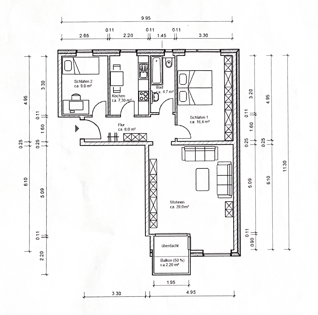 Predaj bytu 3-izbový 76 m², Jevenstedter Straße 55, Hamburg, Hamburg Predaj bytu 3-izbový 76 m², Jevenstedter Straße 55, Hamburg, Hamburg