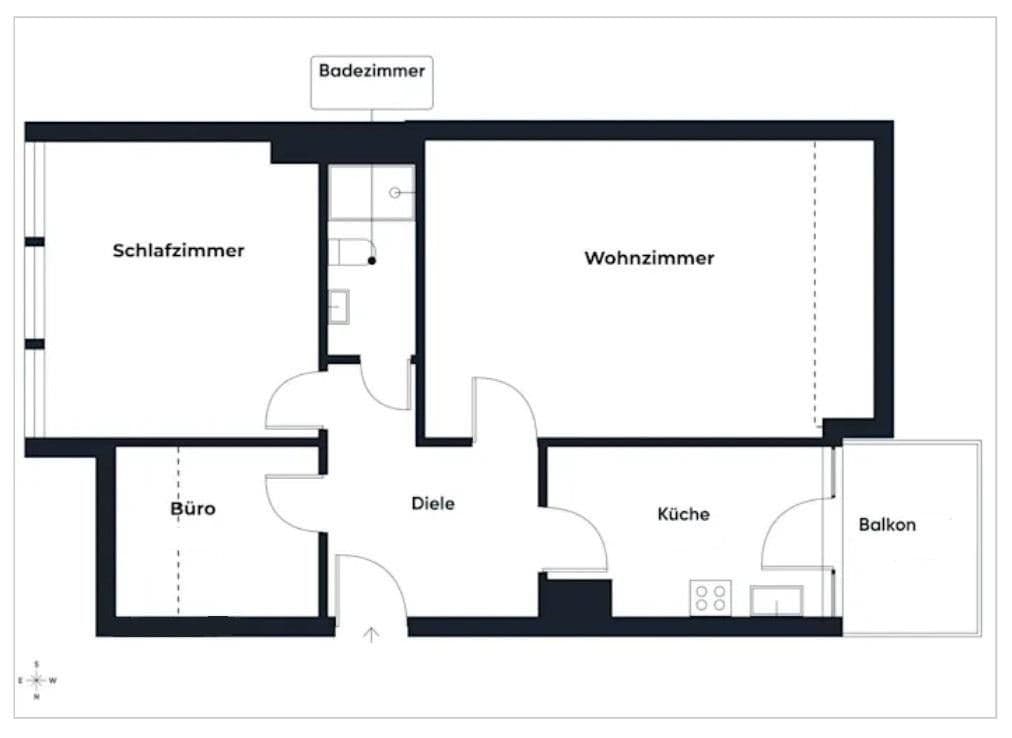 Prenájom bytu 3-izbový 73 m², Springe, Dolné Sasko Prenájom bytu 3-izbový 73 m², Springe, Dolné Sasko