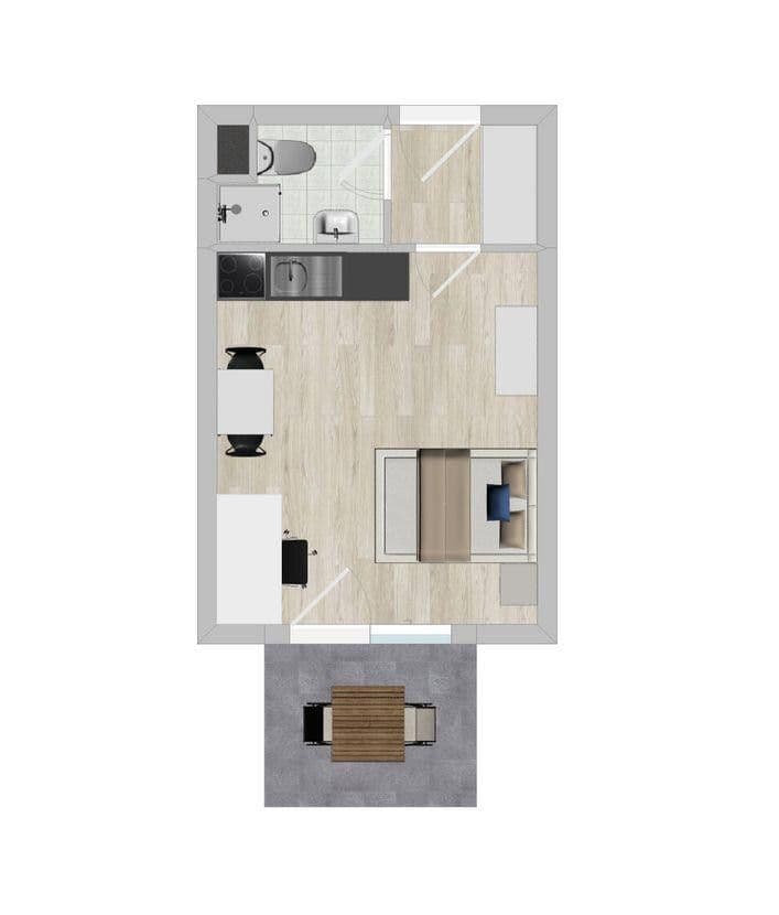 Prenájom bytu 1-izbový 25 m², Hinter der Saline 4, Lüneburg, Dolné Sasko Prenájom bytu 1-izbový 25 m², Hinter der Saline 4, Lüneburg, Dolné Sasko