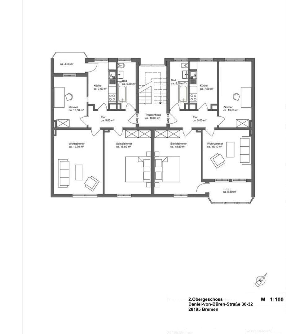 Predaj domu 1.066 m², pozemek 318 m², RESERVIERT!!!! Daniel-von-Büren-Straße 30-32, Bremen, Brémy Predaj domu 1.066 m², pozemek 318 m², RESERVIERT!!!! Daniel-von-Büren-Straße 30-32, Bremen, Brémy