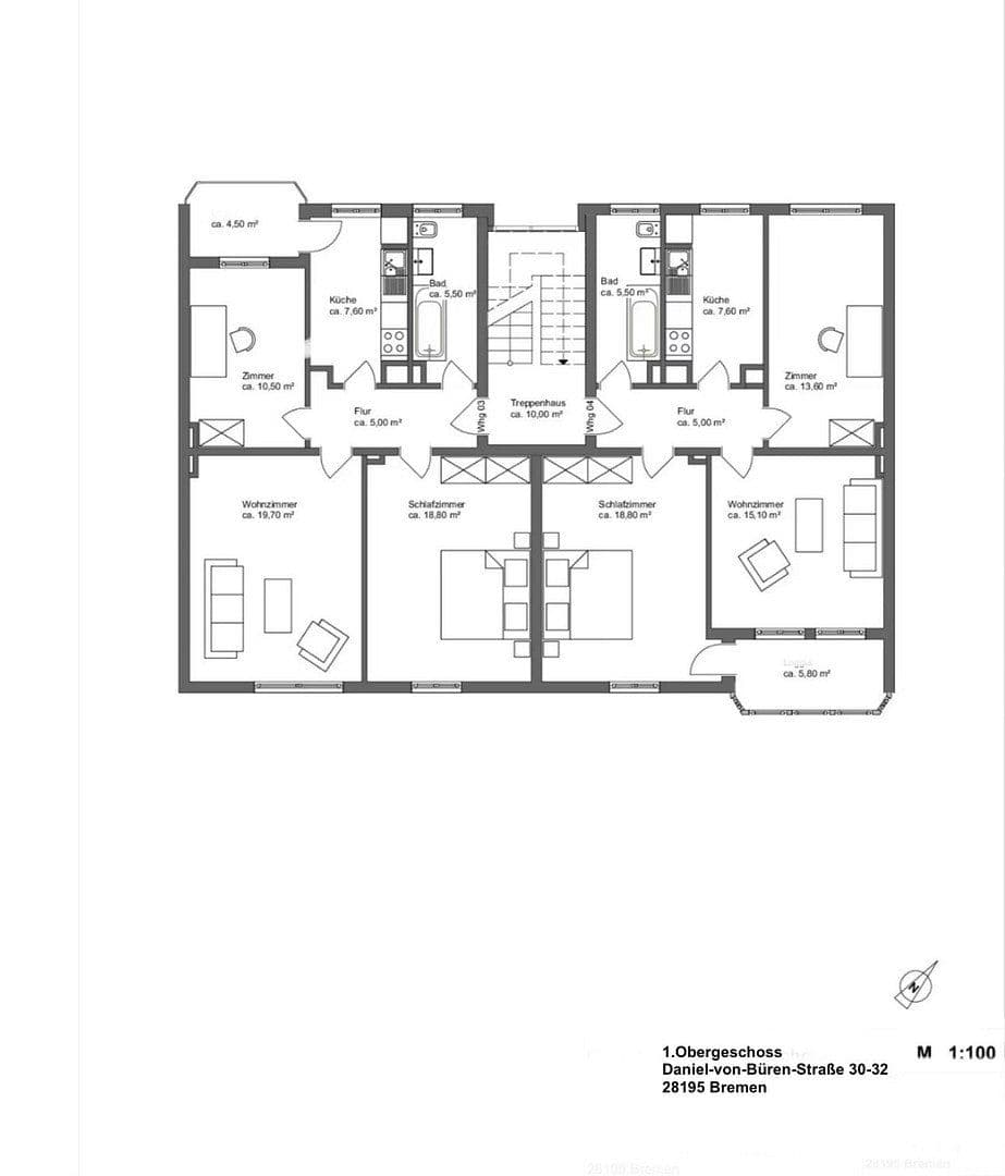 Predaj domu 1.066 m², pozemek 318 m², RESERVIERT!!!! Daniel-von-Büren-Straße 30-32, Bremen, Brémy Predaj domu 1.066 m², pozemek 318 m², RESERVIERT!!!! Daniel-von-Büren-Straße 30-32, Bremen, Brémy