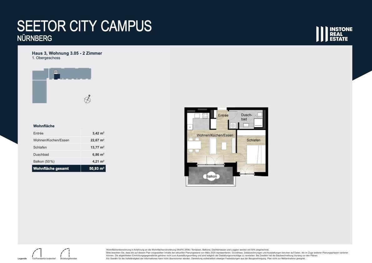Prenájom bytu 2-izbový 51 m², Nürnberg, Bavorsko Prenájom bytu 2-izbový 51 m², Nürnberg, Bavorsko