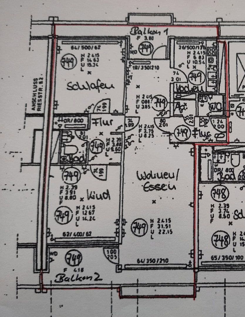 Prenájom bytu 3-izbový 87 m², Riesstraße 84, München, Bavorsko Prenájom bytu 3-izbový 87 m², Riesstraße 84, München, Bavorsko