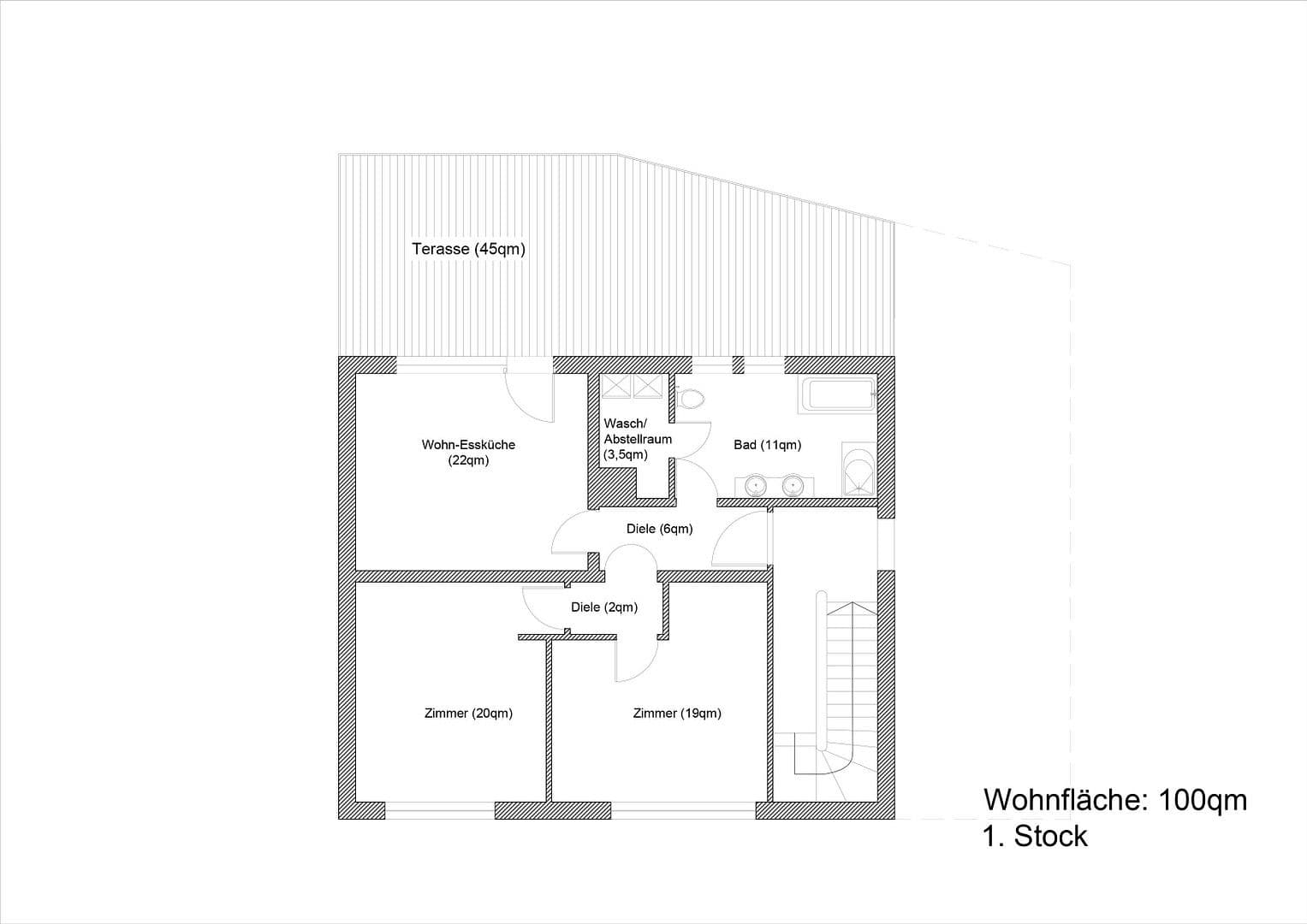 Prenájom bytu 3-izbový 100 m², Schönberg 3, Burgkunstadt, Bavorsko Prenájom bytu 3-izbový 100 m², Schönberg 3, Burgkunstadt, Bavorsko