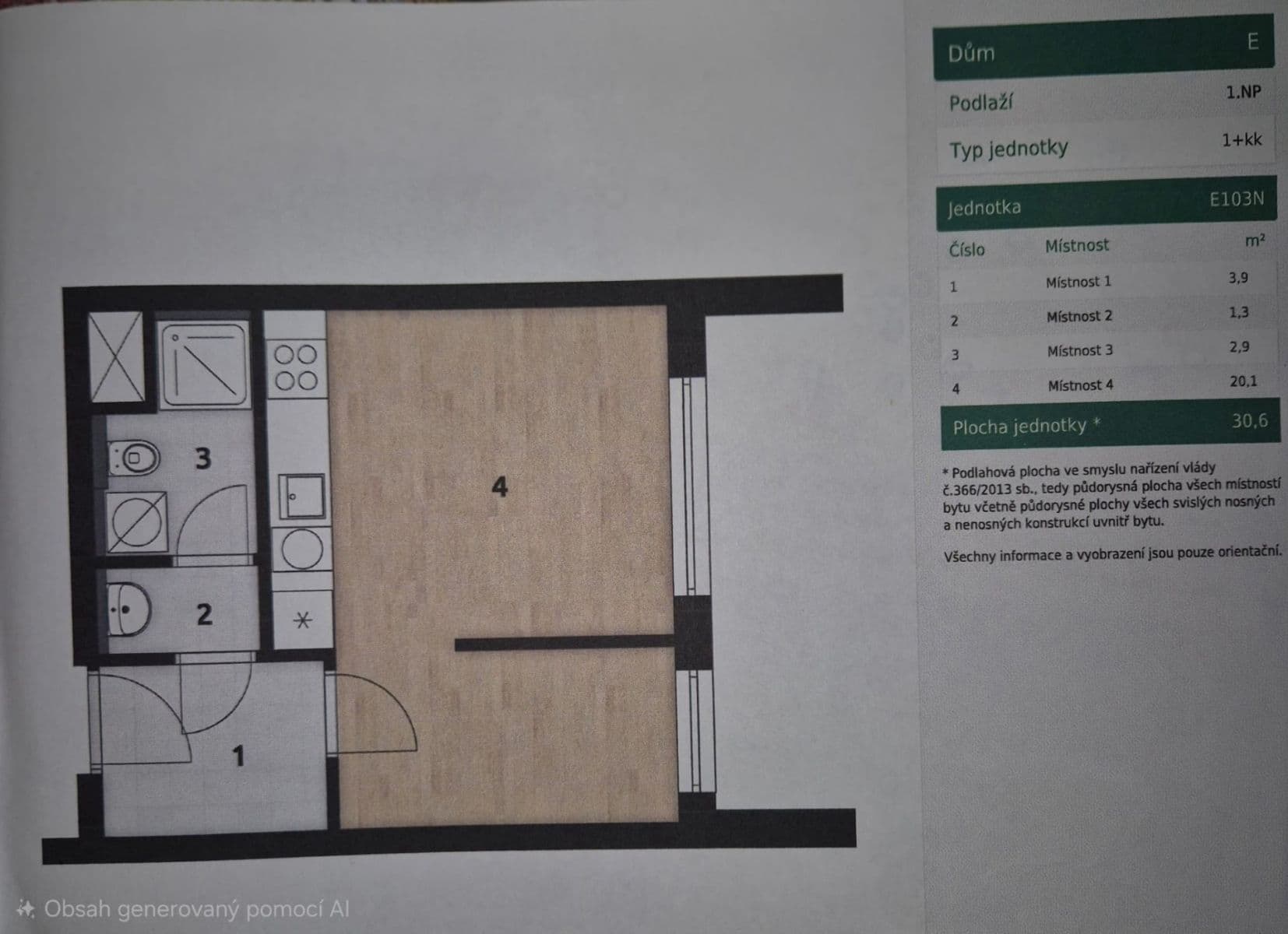 Prenájom bytu 1-izbový 31 m², Františka Štěpánka, Praha, Praha Prenájom bytu 1-izbový 31 m², Františka Štěpánka, Praha, Praha