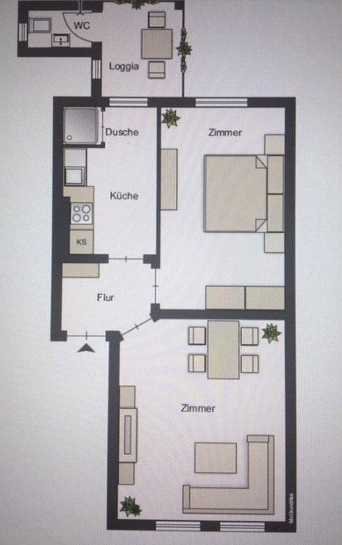 Prenájom bytu 2-izbový 62 m², Anklamer Strasse 25a, Greifswald, Meklenbursko-Predpomoransko Prenájom bytu 2-izbový 62 m², Anklamer Strasse 25a, Greifswald, Meklenbursko-Predpomoransko
