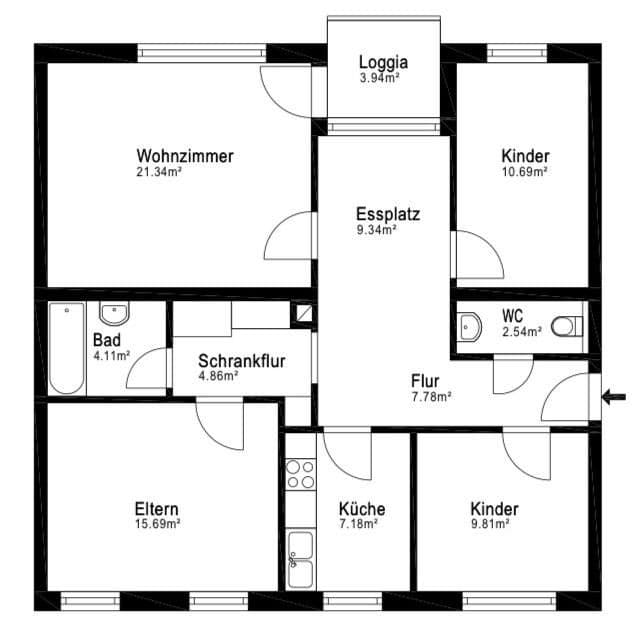 Predaj bytu 4-izbový 97 m², Königsbrunn, Bavorsko Predaj bytu 4-izbový 97 m², Königsbrunn, Bavorsko