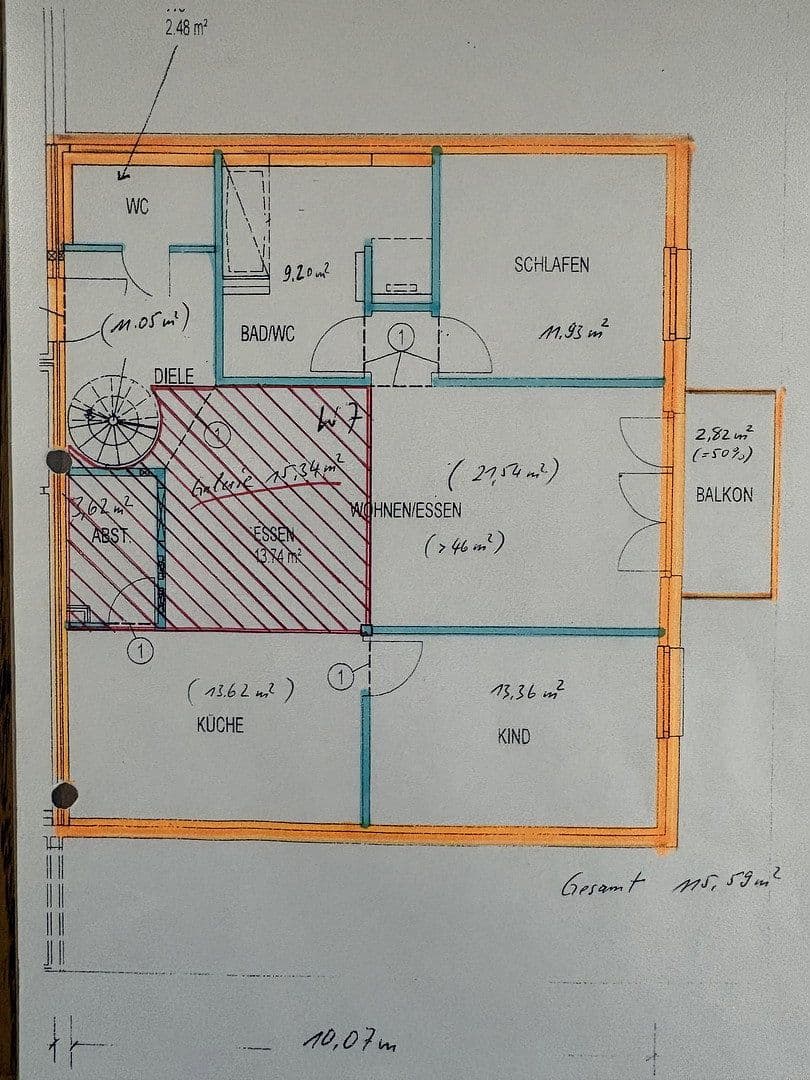 Prenájom bytu 4-izbový 116 m², Hanfelder Str. 7a, Oberbrunn, Bavorsko Prenájom bytu 4-izbový 116 m², Hanfelder Str. 7a, Oberbrunn, Bavorsko