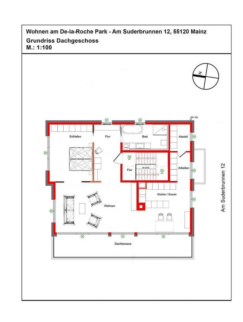 Prenájom bytu 2-izbový 109 m², Am Suderbrunnen 12, Mainz, Porýnie-Falcko Prenájom bytu 2-izbový 109 m², Am Suderbrunnen 12, Mainz, Porýnie-Falcko