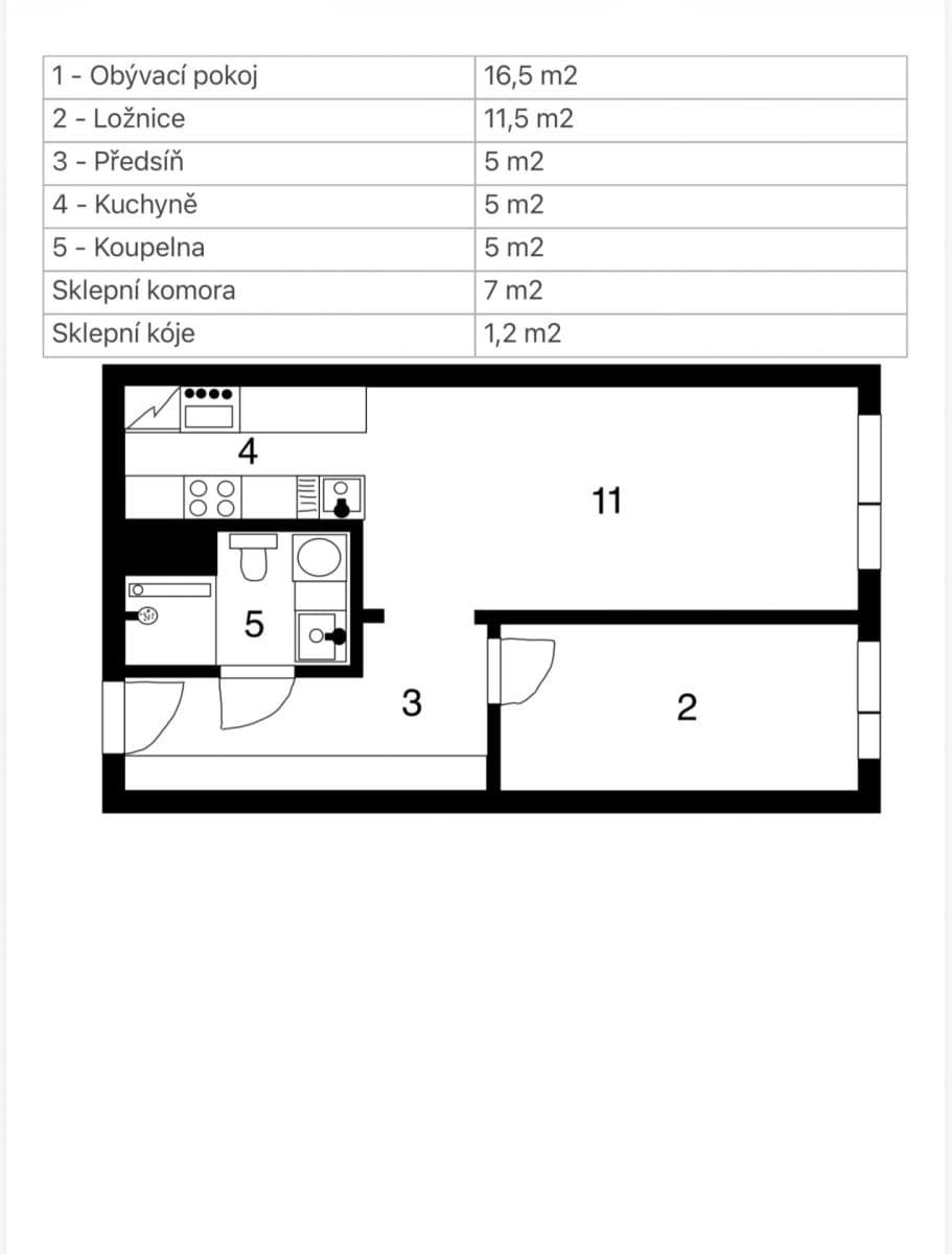 Predaj bytu 2-izbový 43 m², Neapolská, Praha, Praha Predaj bytu 2-izbový 43 m², Neapolská, Praha, Praha