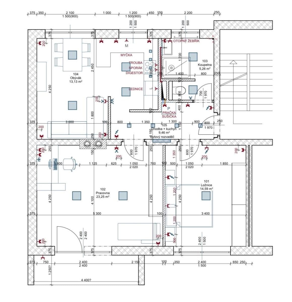 Prenájom bytu 3-izbový 68 m², Sídliště Ⅰ, Kamenice, Středočeský kraj Prenájom bytu 3-izbový 68 m², Sídliště Ⅰ, Kamenice, Středočeský kraj
