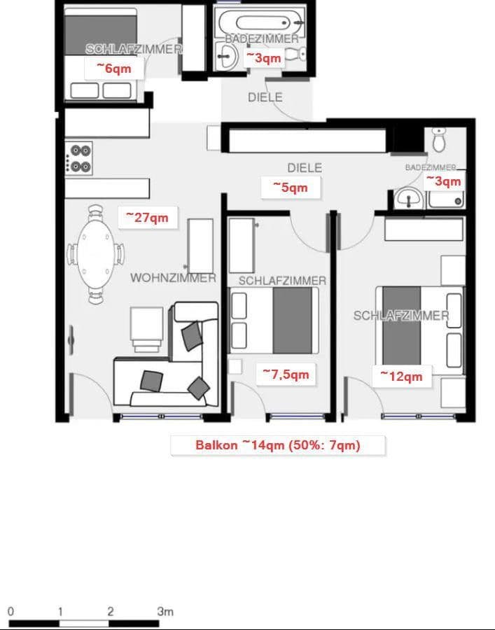 Predaj bytu 4-izbový 73 m², Beim Dannelar 10, Oberstaufen, Bavorsko Predaj bytu 4-izbový 73 m², Beim Dannelar 10, Oberstaufen, Bavorsko