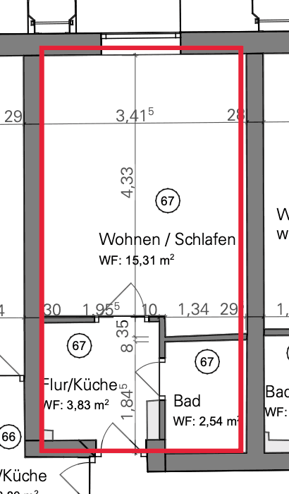 Prenájom bytu 1-izbový 22 m², Falkenstraße 33, München, Bavorsko Prenájom bytu 1-izbový 22 m², Falkenstraße 33, München, Bavorsko