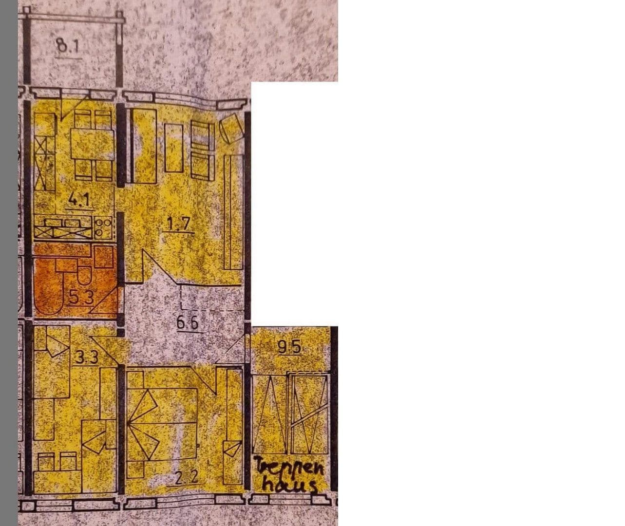 Prenájom bytu 3-izbový 61 m², Olof-Palme-Str. 15, Rostock, Meklenbursko-Predpomoransko Prenájom bytu 3-izbový 61 m², Olof-Palme-Str. 15, Rostock, Meklenbursko-Predpomoransko