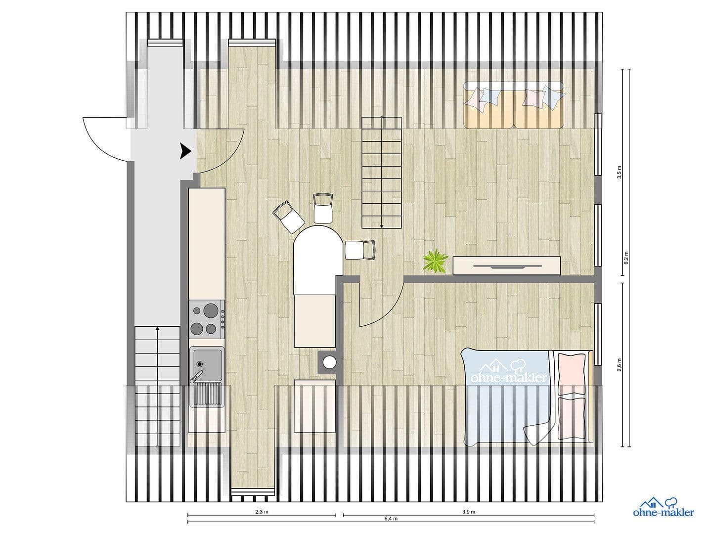 Predaj bytu 2-izbový 44 m², Reitmayrgäßchen 15, Augsburg, Bavorsko Predaj bytu 2-izbový 44 m², Reitmayrgäßchen 15, Augsburg, Bavorsko