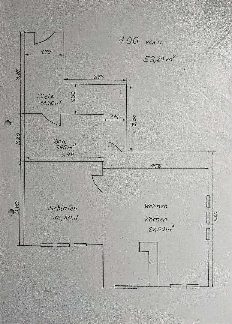 Prenájom bytu 2-izbový 60 m², Clara-Zetkin-Str. 107, Erfurt, Durínsko Prenájom bytu 2-izbový 60 m², Clara-Zetkin-Str. 107, Erfurt, Durínsko