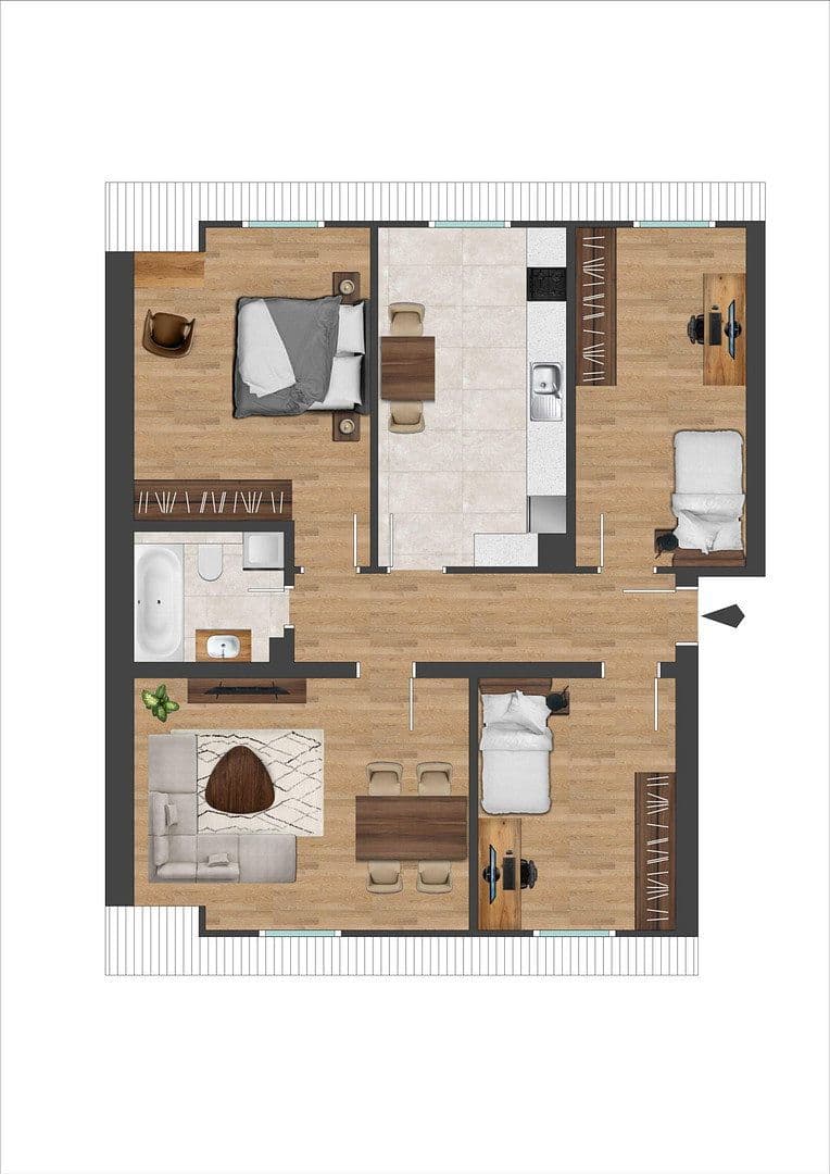 Predaj bytu 4-izbový 86 m², Dülmen, Severné Porýnie - Westfálsko Predaj bytu 4-izbový 86 m², Dülmen, Severné Porýnie - Westfálsko