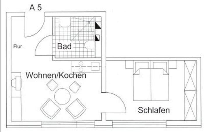 Prenájom bytu 1-izbový 23 m², Ostbahnhofstr. 20A, Eilenburg, Sasko Prenájom bytu 1-izbový 23 m², Ostbahnhofstr. 20A, Eilenburg, Sasko