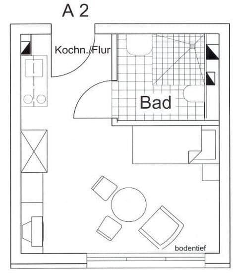 Prenájom bytu 1-izbový 23 m², Ostbahnhofstr. 20A, Eilenburg, Sasko Prenájom bytu 1-izbový 23 m², Ostbahnhofstr. 20A, Eilenburg, Sasko