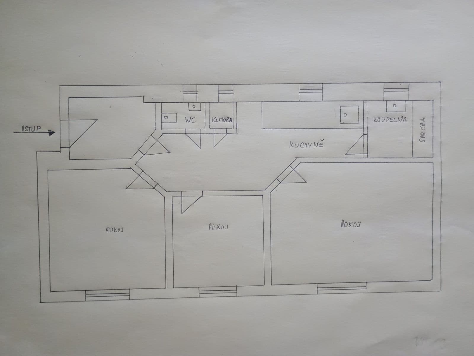 Prenájom bytu 3-izbový 58 m², Biskupcova, Praha, Praha Prenájom bytu 3-izbový 58 m², Biskupcova, Praha, Praha