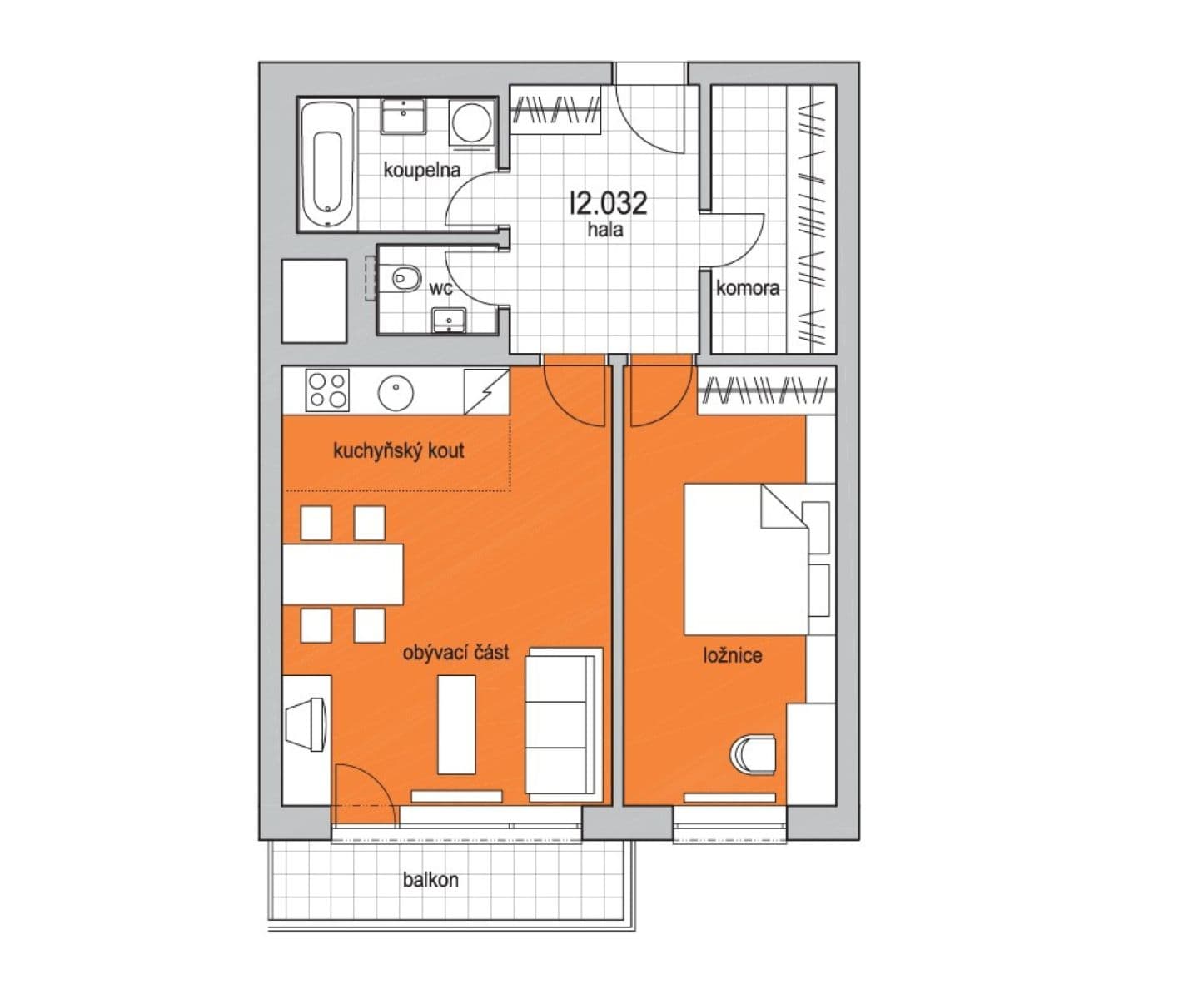 Prenájom bytu 2-izbový 63 m², U Uranie, Praha, Praha Prenájom bytu 2-izbový 63 m², U Uranie, Praha, Praha