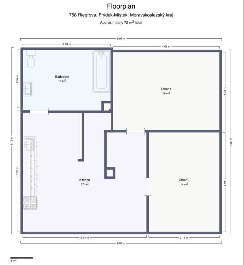 Prenájom bytu 3-izbový 72 m², Riegrova, Frýdek-Místek, Moravskoslezský kraj Prenájom bytu 3-izbový 72 m², Riegrova, Frýdek-Místek, Moravskoslezský kraj