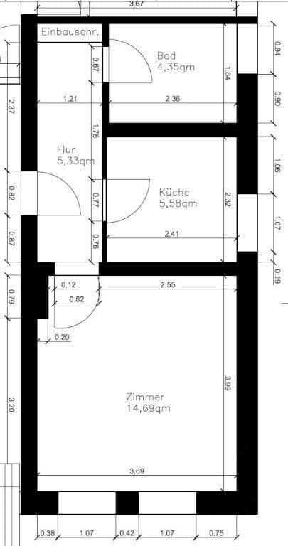 Prenájom bytu 1-izbový 30 m², Am Brodhagen 2, Bielefeld, Severné Porýnie - Westfálsko Prenájom bytu 1-izbový 30 m², Am Brodhagen 2, Bielefeld, Severné Porýnie - Westfálsko