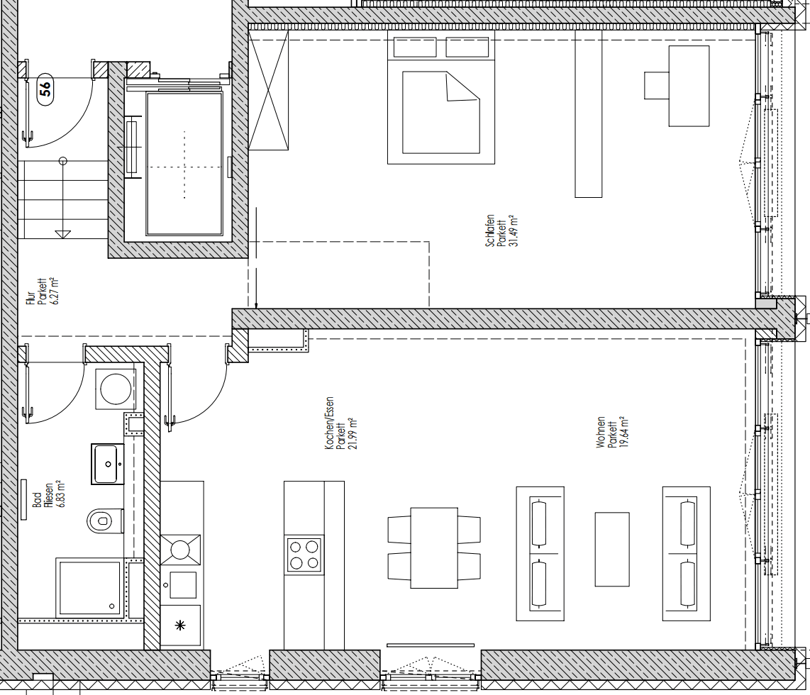 Prenájom bytu 2-izbový 91 m², Fürstenrieder Str. 283, München, Bavorsko Prenájom bytu 2-izbový 91 m², Fürstenrieder Str. 283, München, Bavorsko