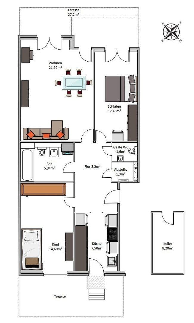 Predaj bytu 3-izbový 80 m², Hamburg, Hamburg Predaj bytu 3-izbový 80 m², Hamburg, Hamburg