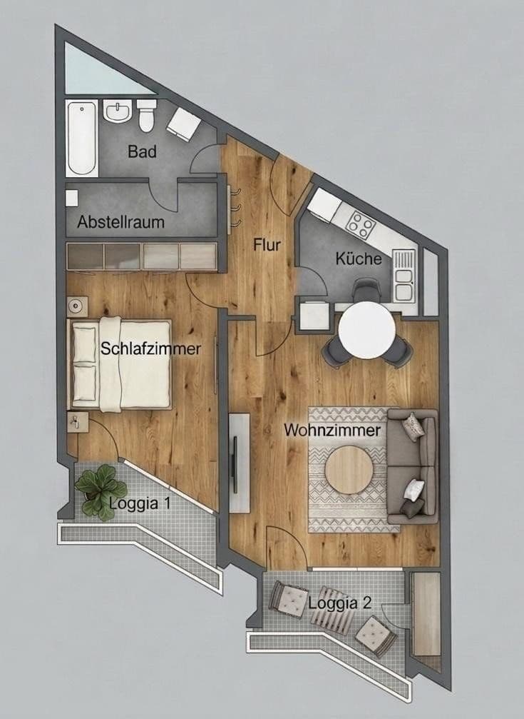 Prenájom bytu 2-izbový 67 m², Collinistraße 5, Mannheim, Bádensko-Wurttembersko Prenájom bytu 2-izbový 67 m², Collinistraße 5, Mannheim, Bádensko-Wurttembersko