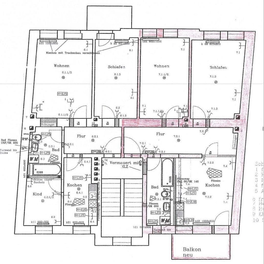Prenájom bytu 3-izbový 55 m², Rathenaustraße 23, Erfurt, Durínsko Prenájom bytu 3-izbový 55 m², Rathenaustraße 23, Erfurt, Durínsko