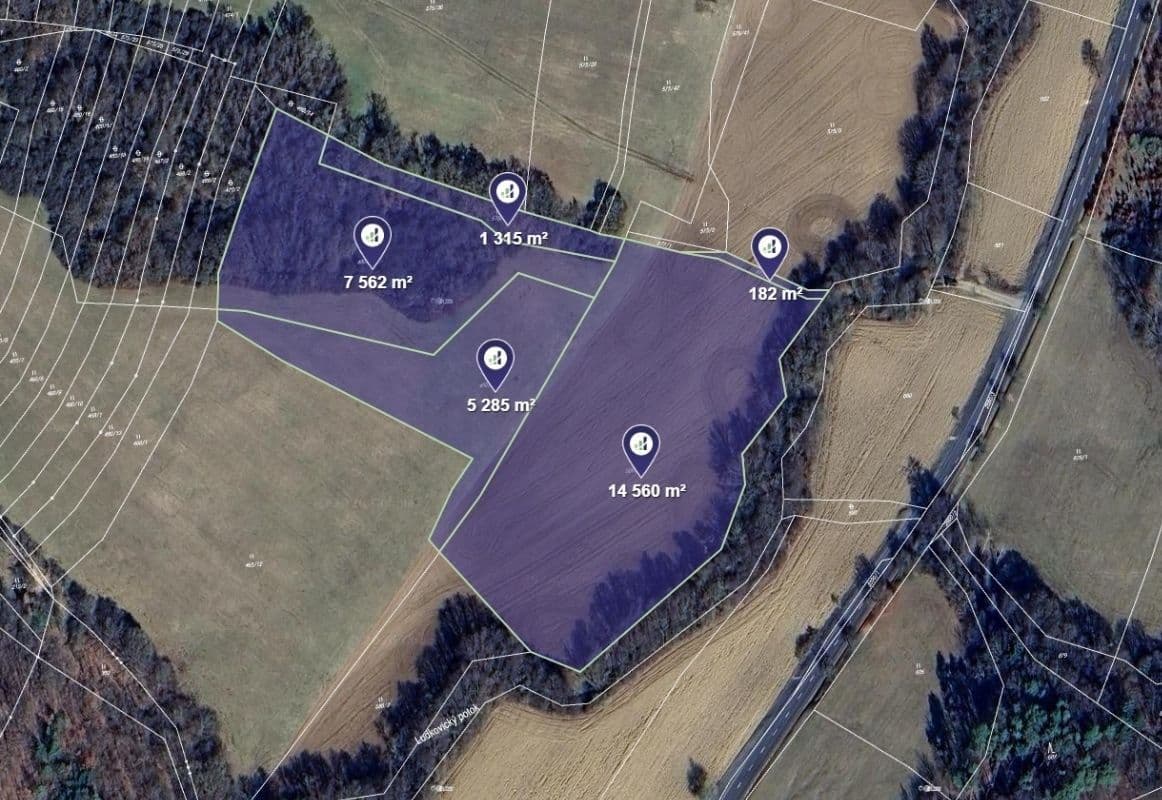 Predaj pozemku 21.297 m², Ludkovice, Zlínský kraj Predaj pozemku 21.297 m², Ludkovice, Zlínský kraj