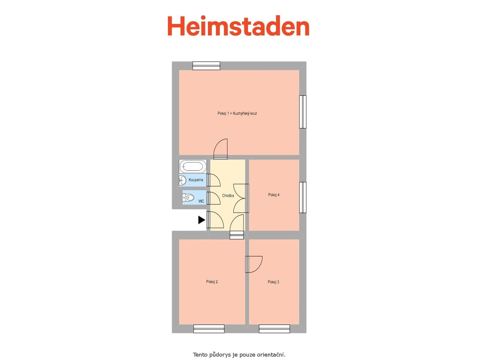 Prenájom bytu 4-izbový 75 m², Marxova, Havířov, Moravskoslezský kraj Prenájom bytu 4-izbový 75 m², Marxova, Havířov, Moravskoslezský kraj