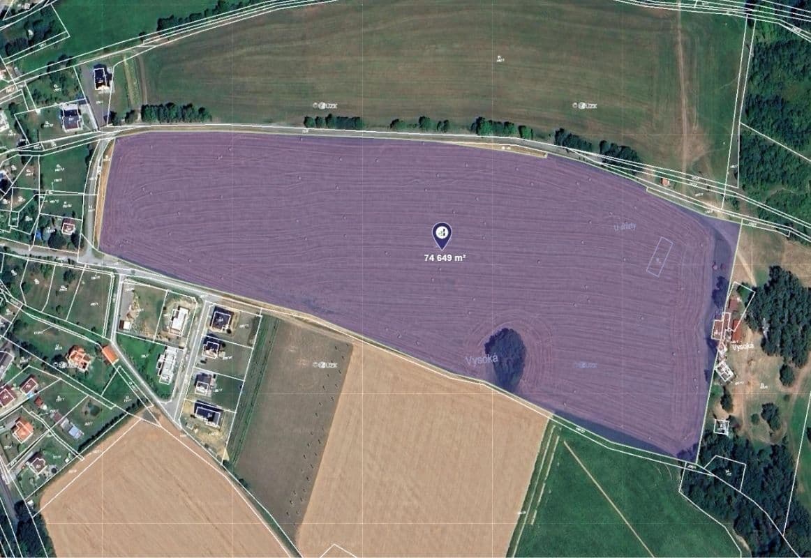 Predaj pozemku 10.000 m², Vysoká, Kraj Vysočina Predaj pozemku 10.000 m², Vysoká, Kraj Vysočina