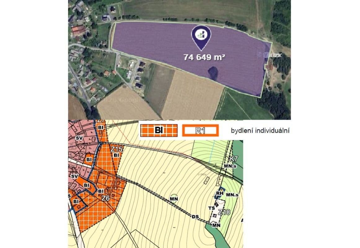 Predaj pozemku 10.000 m², Vysoká, Kraj Vysočina Predaj pozemku 10.000 m², Vysoká, Kraj Vysočina