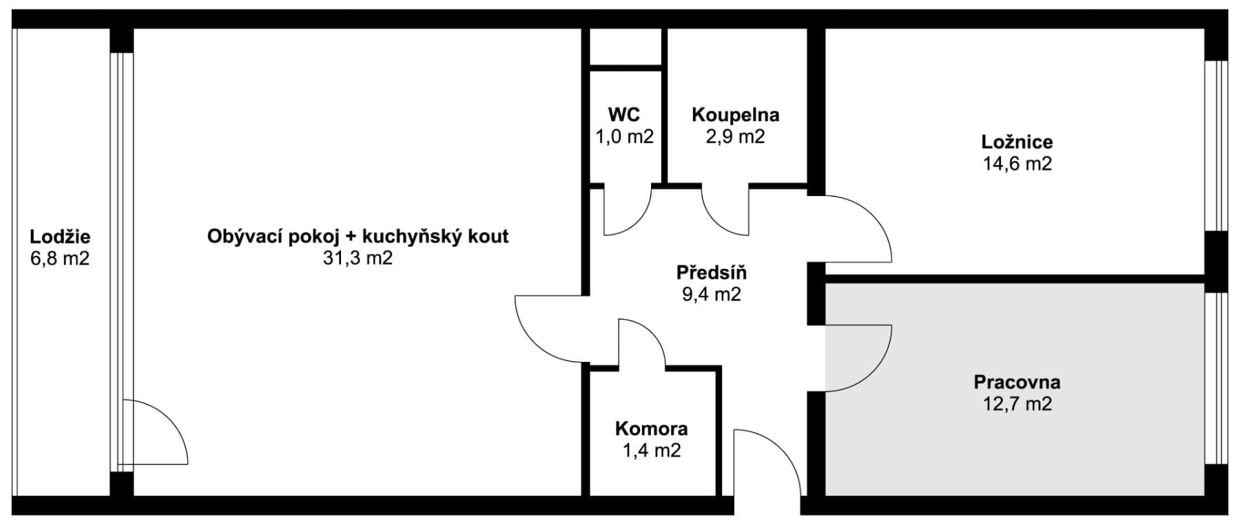 Prenájom bytu 3-izbový 74 m², Kettnerova, Praha, Praha Prenájom bytu 3-izbový 74 m², Kettnerova, Praha, Praha