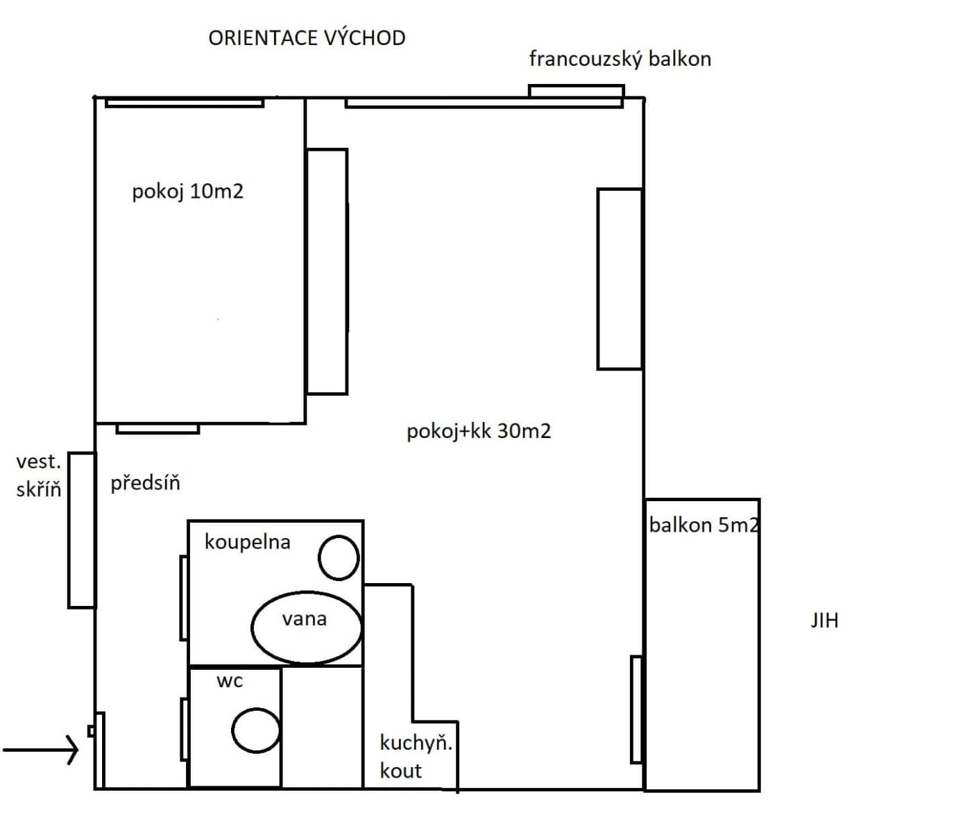 Predaj bytu 2-izbový 40 m², Vitry, Kladno, Středočeský kraj Predaj bytu 2-izbový 40 m², Vitry, Kladno, Středočeský kraj