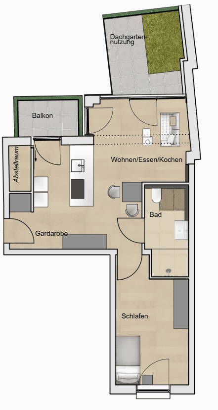 Prenájom bytu 2-izbový 62 m², Lerchenfeldstraße 28, München, Bavorsko Prenájom bytu 2-izbový 62 m², Lerchenfeldstraße 28, München, Bavorsko