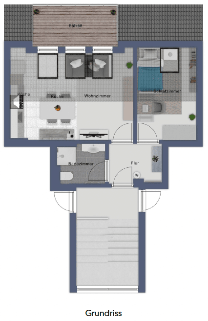 Prenájom bytu 2-izbový 31 m², Zaunkönigstraße 43, Magdeburg, Sasko-Anhaltsko Prenájom bytu 2-izbový 31 m², Zaunkönigstraße 43, Magdeburg, Sasko-Anhaltsko