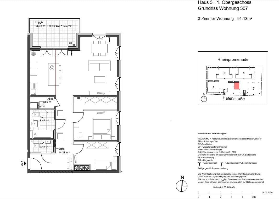 Prenájom bytu 3-izbový 92 m², Hafenstraße 27, Bingen am Rhein, Porýnie-Falcko Prenájom bytu 3-izbový 92 m², Hafenstraße 27, Bingen am Rhein, Porýnie-Falcko